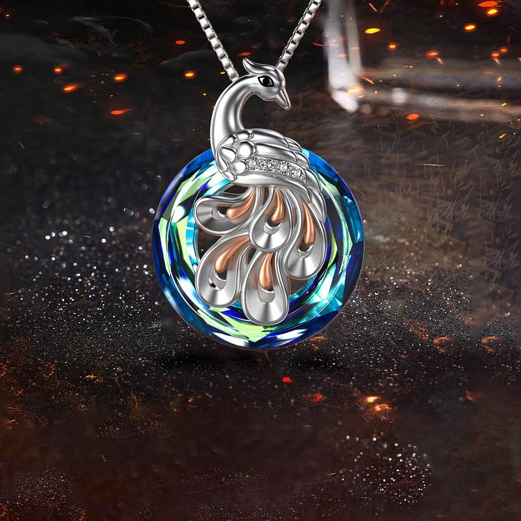 For Self - S925 The Fire inside me Burns Brighter  than the Fire around Me Bird of Wonder Necklace