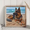 Diamond Painting-DIY Full Round Drill Stone Art Puppy