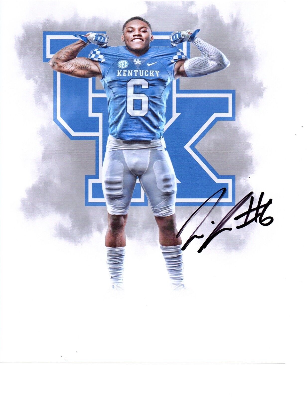 Lonnie Johnson Jr. Kentucky Wildcats signed autographed 8x10 football Photo Poster painting d