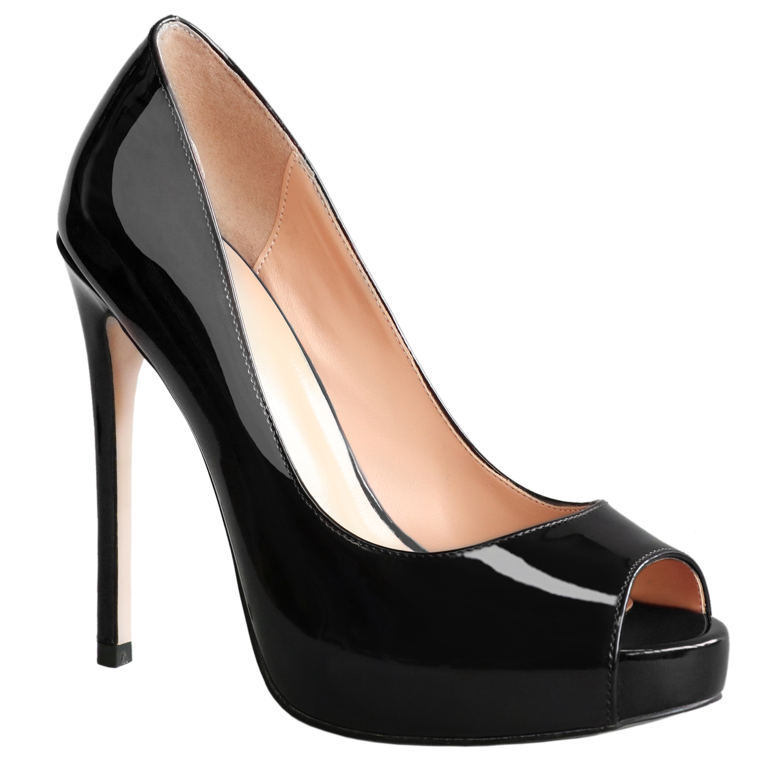 4.72'' Women's Platforms Heels Party Wedding Patent Pumps-MERUMOTE