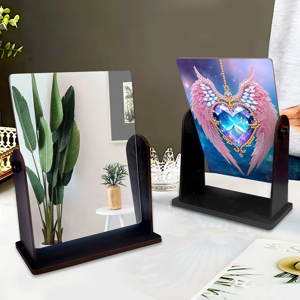 DIY Jewel Wings Special Shape Diamond Painting Table Top Mirror Kit for Adults Beginners