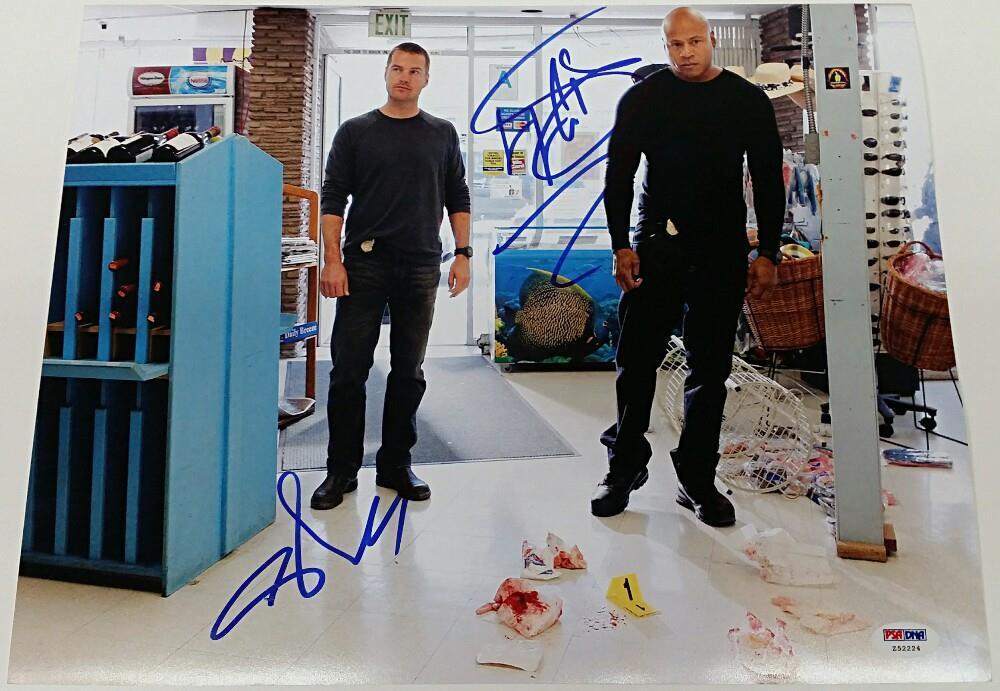 LL COOL J + CHRIS O'DONNELL Signed 11x14 Photo Poster painting NCIS:LA Auto PSA/DNA COA