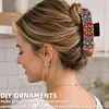 Mandala DIY Diamond Painting Claw Clips for Adults Beginners Diamond Art Western Hair Clips Anti-Slip Design for Women Long Short Hairstyle Jewelry Supplies