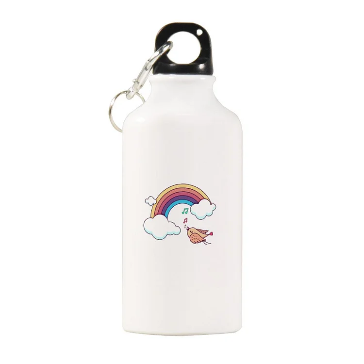 Sport Bottle Aluminum The Birds Are Singing to The Rainbow  customized, personalized, gift