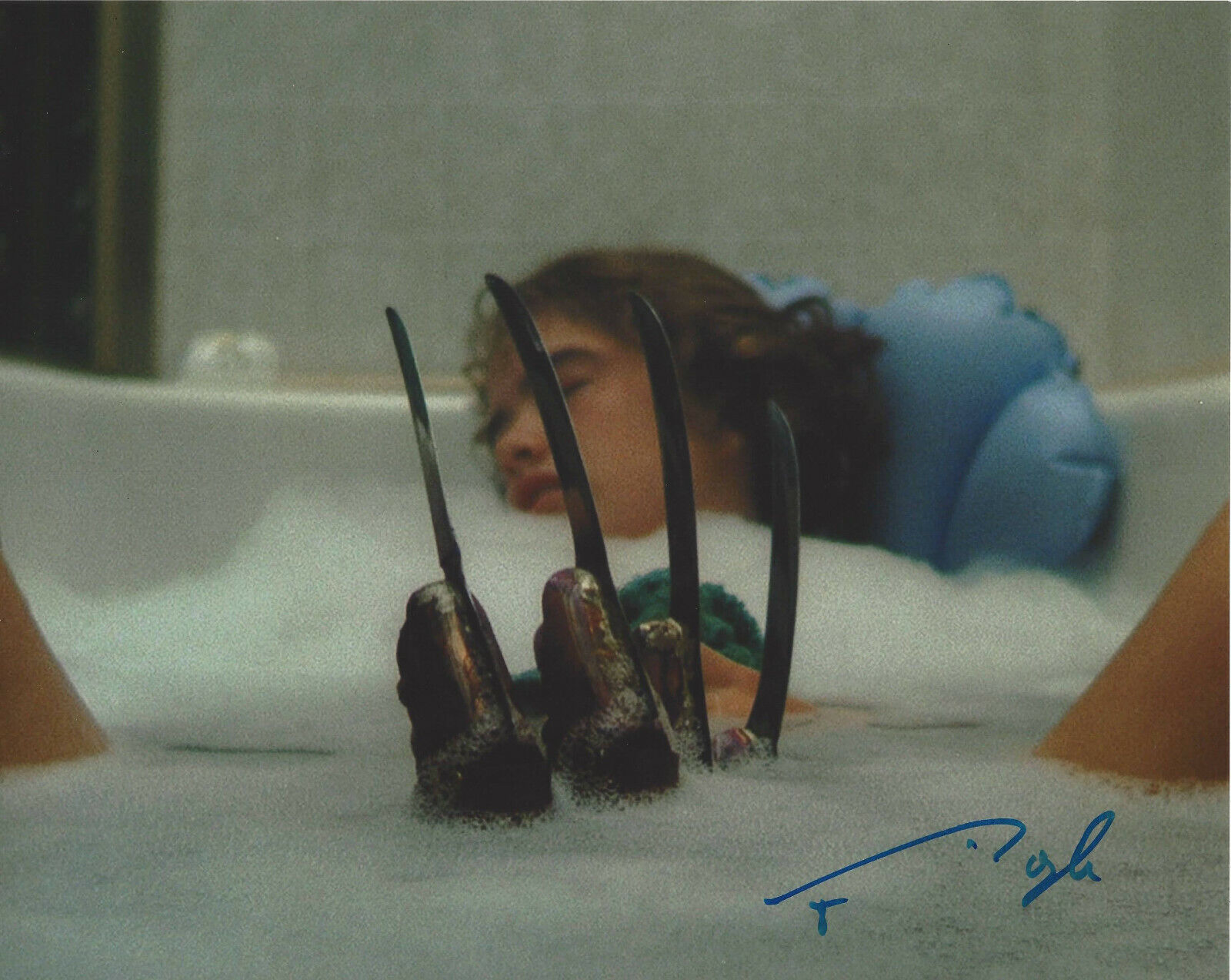 JIM DOYLE SIGNED A NIGHTMARE ON ELM STREET BATHTUB FREDDY KRUEGER 8x10 Photo Poster painting COA