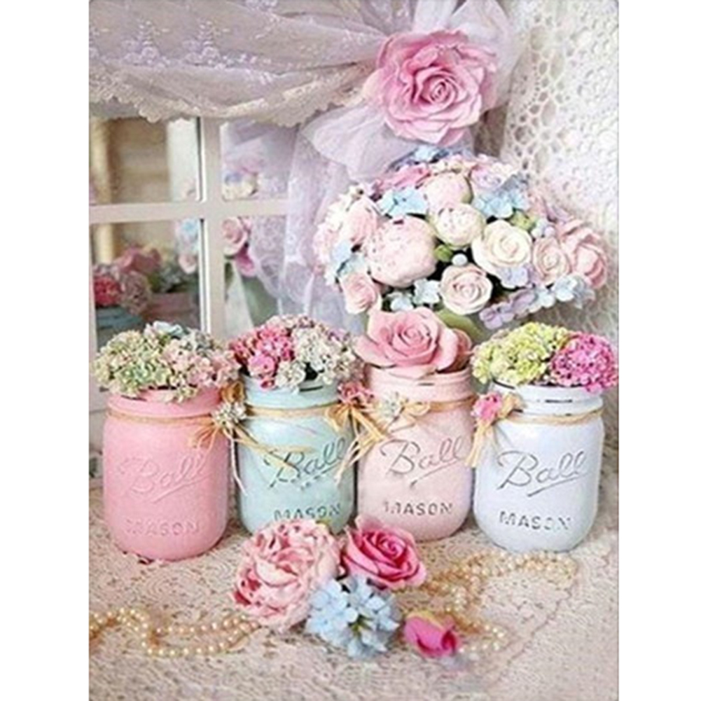

Flowers Vase - Square Drill Diamond Painting - 40*50CM, 501 Original