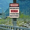  Warning - Vintage Metal Signs(12*16Inch) - Warning