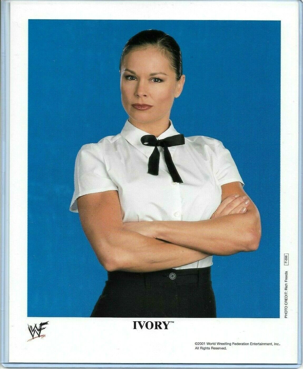 WWE IVORY P-696 OFFICIAL LICENSED ORIGINAL 8X10 PROMO Photo Poster painting VERY RARE