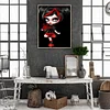 Diamond Painting -DIY Full Round Drill Girl With Big Eyes