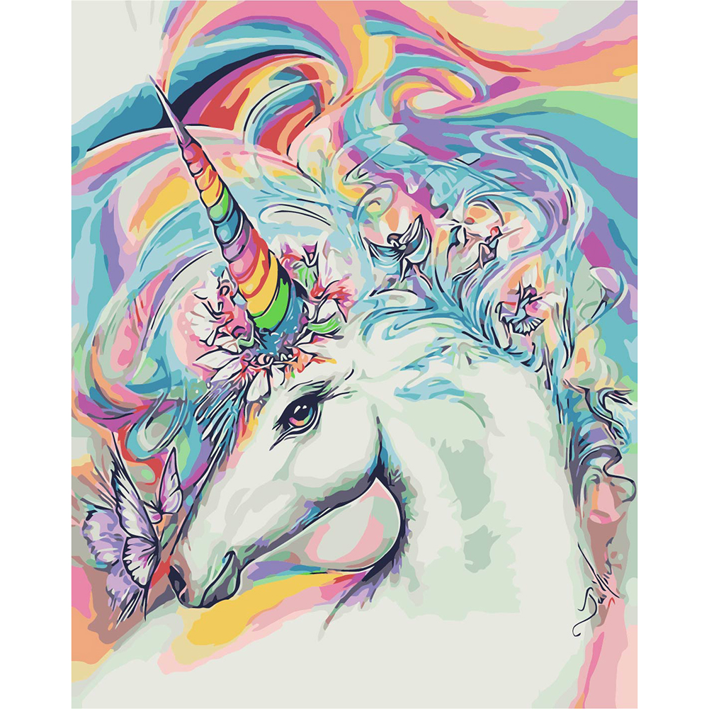 

40*50cm - Painting By Numbers - Antler Horse, 501 Original