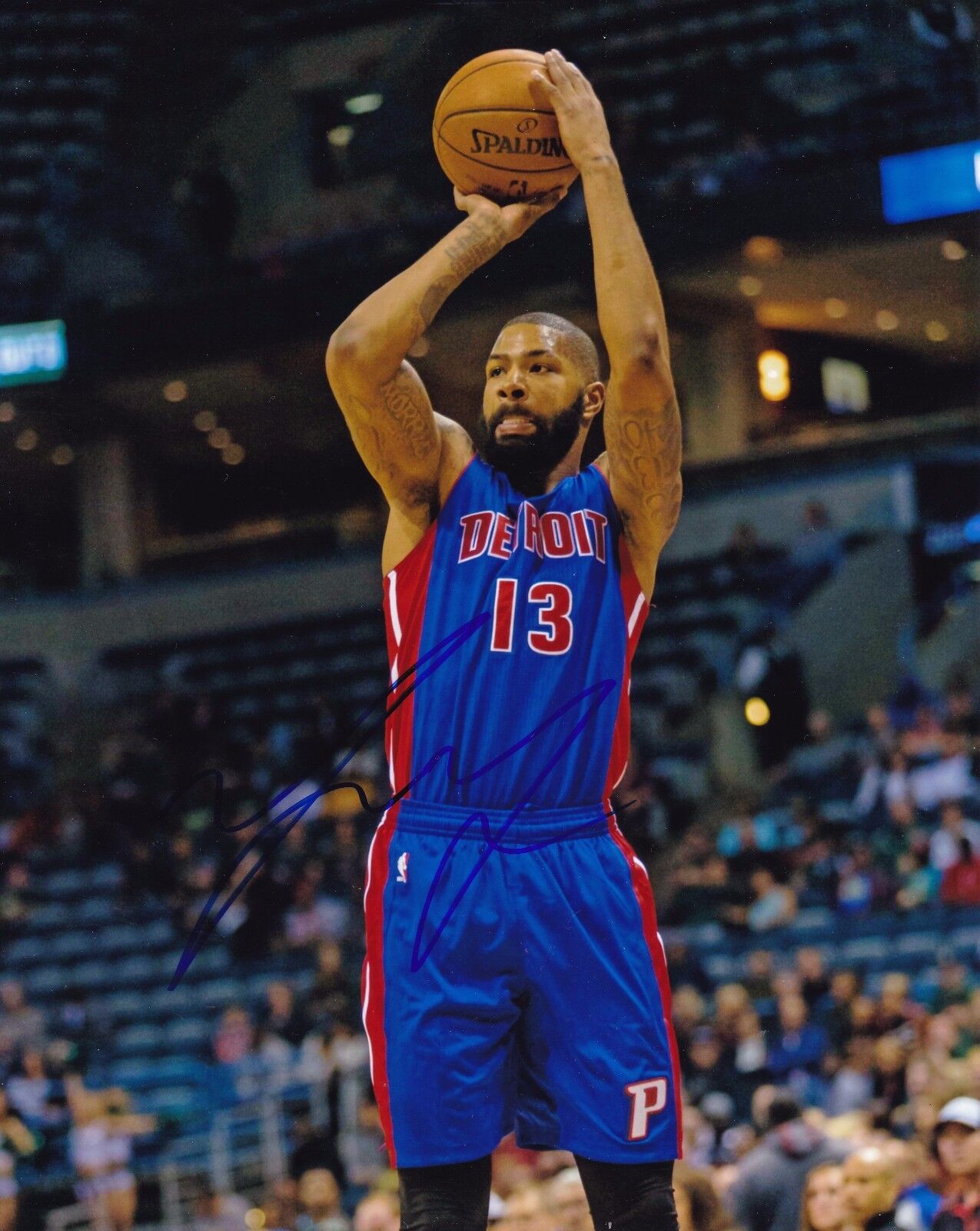 Marcus Morris autographed 8x10 Detroit Pistons #1  Shipping