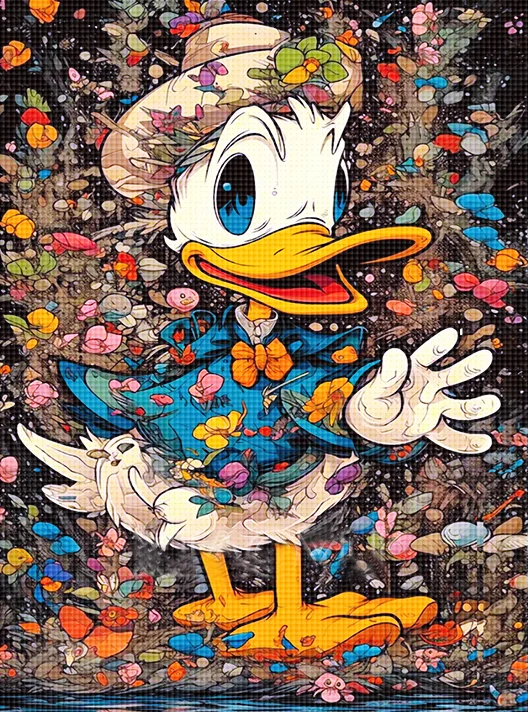 Cartoon Disney Mickey 40*50Cm(Canvas)  Full Round Diamond Painting gbfke