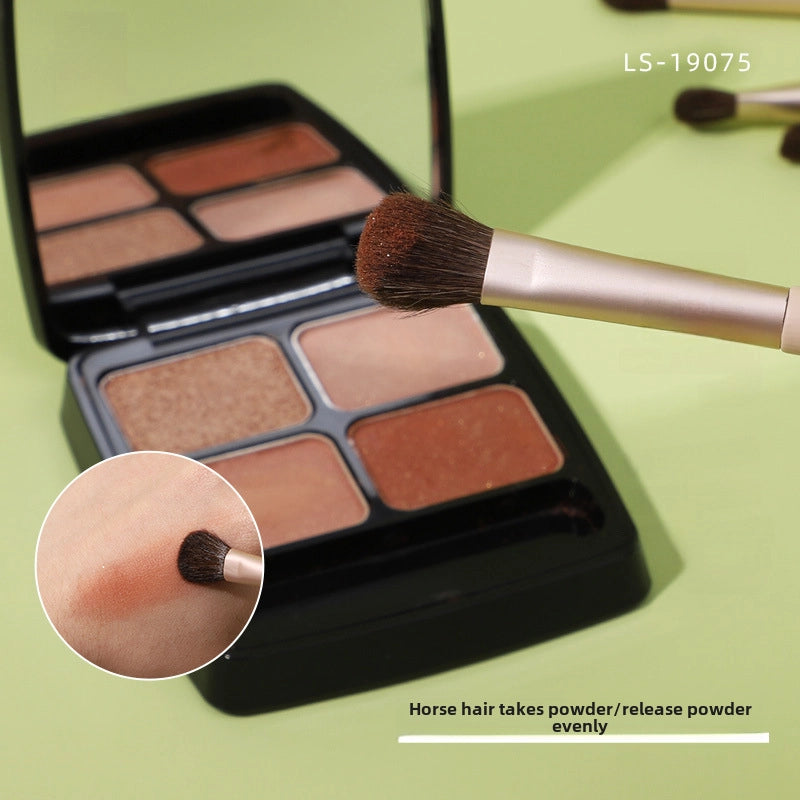 Lafa Eye Eye Shadow Brush Set 4 Pack Animal Hair Eye Detail Blooming Cosmetic Brush LS-19075