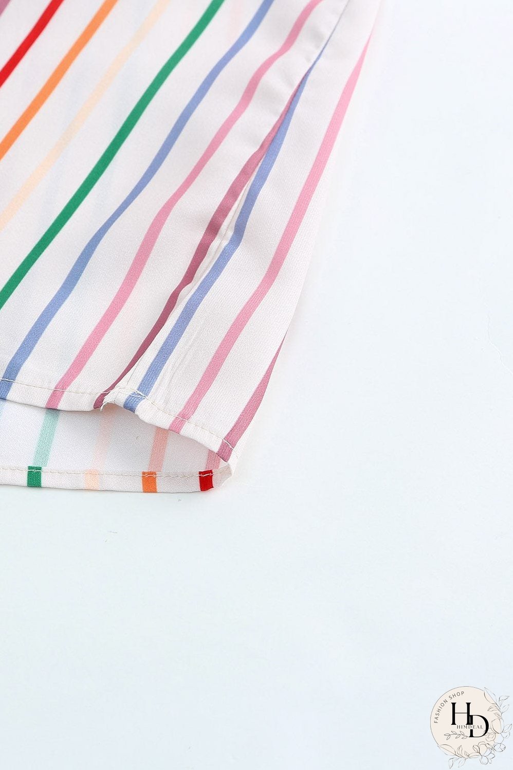 Summer Chic Striped Ruffle Sleeve Tank Top