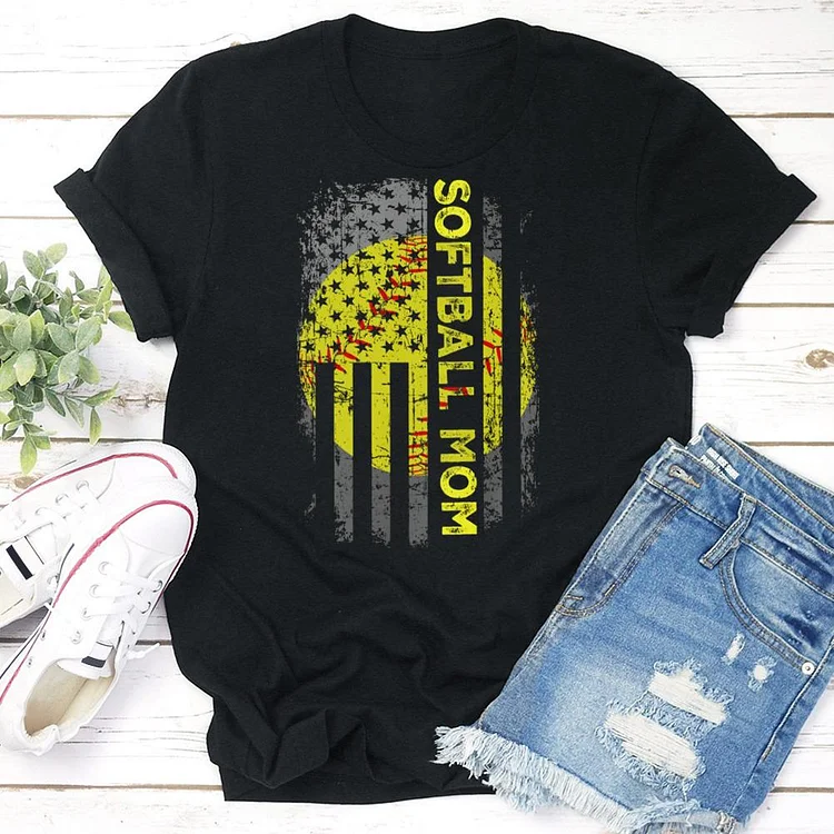 AL™ softball mom T-shirt Tee - 01360-Annaletters