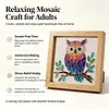 Owl Glass Mosaic DIY Craft Kit &ndash; Framed Halloween Wall Art