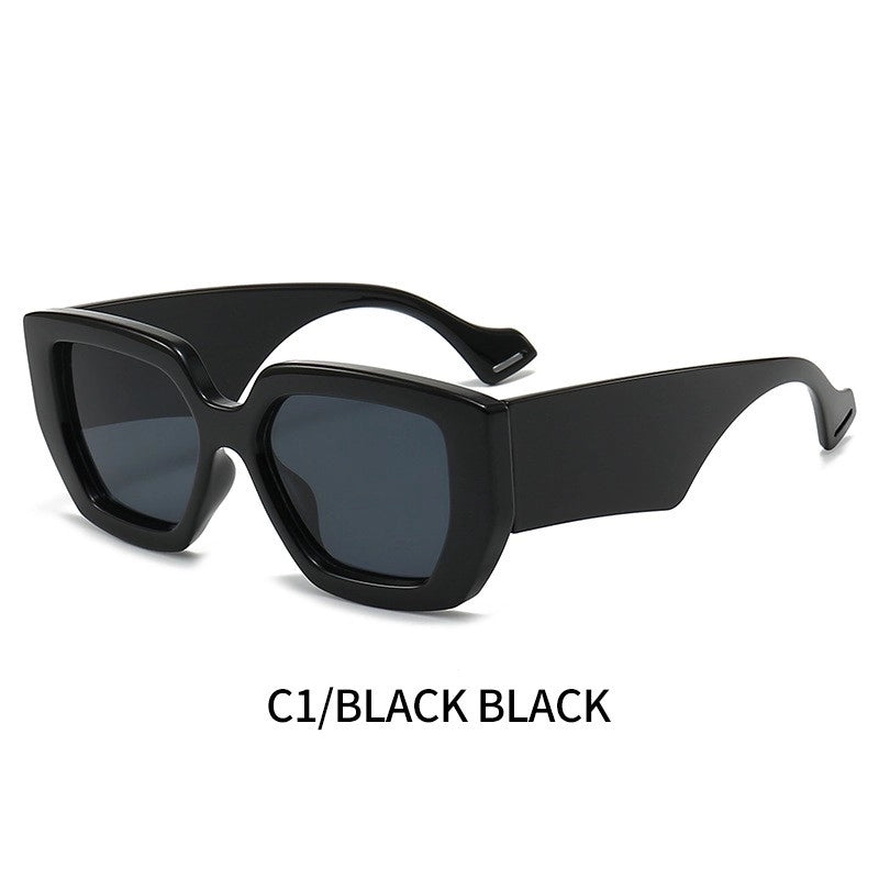 Minimalist Commute Color Block Solid Color Pc Square Full Frame Women’s Sunglasses