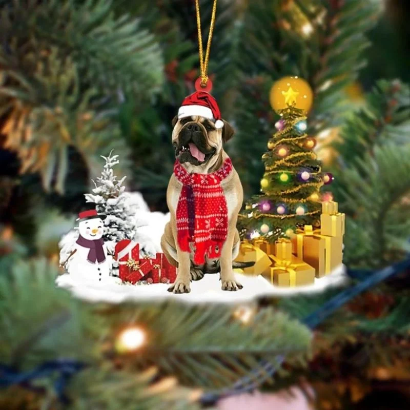 VigorDaily Bull Mastiff Christmas Ornament SM115