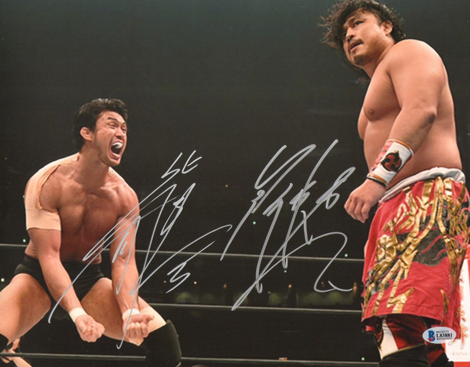 Katsuyori Shibata & Hirooki Goto Signed 11x14 Photo Poster painting BAS New Japan Pro Wrestling