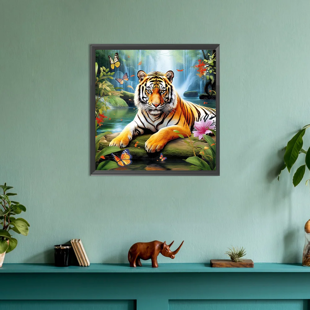 Diamond Painting - Full Round Drill - Forest Tiger(Canvas|30*30cm)