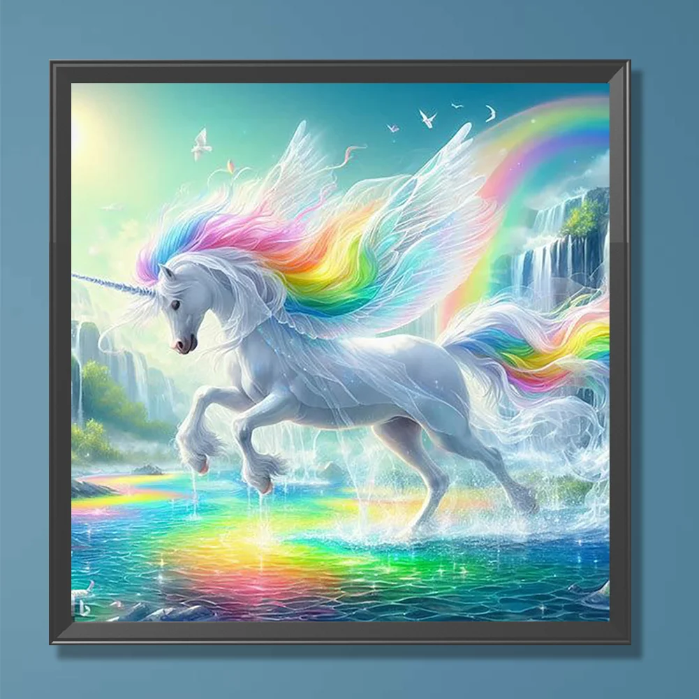 Diamond Painting - Full Round Drill - Unicorn(Canvas|30*30cm)