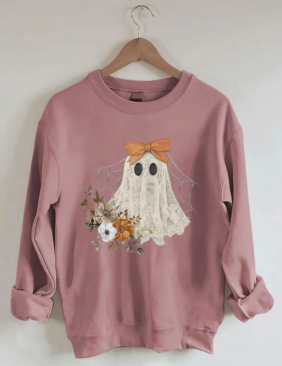 Halloween Lace Ghost Sweatshirt