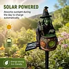 Resin Guardian Solar Garden Stake Light Waterproof Outdoor Figurine