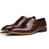 Mens Brown Captoe Oxfords Business Shoes