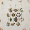 12pcs Starry Sky Elements Double-Sided DIY Diamond Painting Keychain Kit