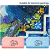 (US Only)6Pcs Diamond Art Tray Rhinestone Sorting Tray Diamond Painting Tray (Pink Blue)