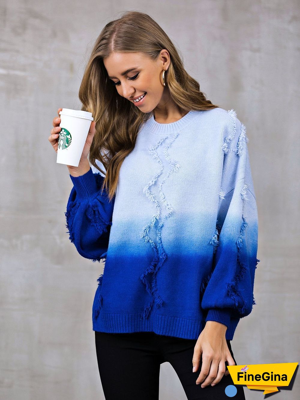 Casual Tie-Dyed Sweater