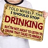Drinking - Metal Tin Signs(8*12Inch/12*16Inch) - Bar