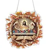 Last Supper Diamond Painting Pendant DIY Kit with Special Shaped Crystal Rhinestones, Single-Sided Drill, 7.76x7.68in for Home and Garden Wall Decor