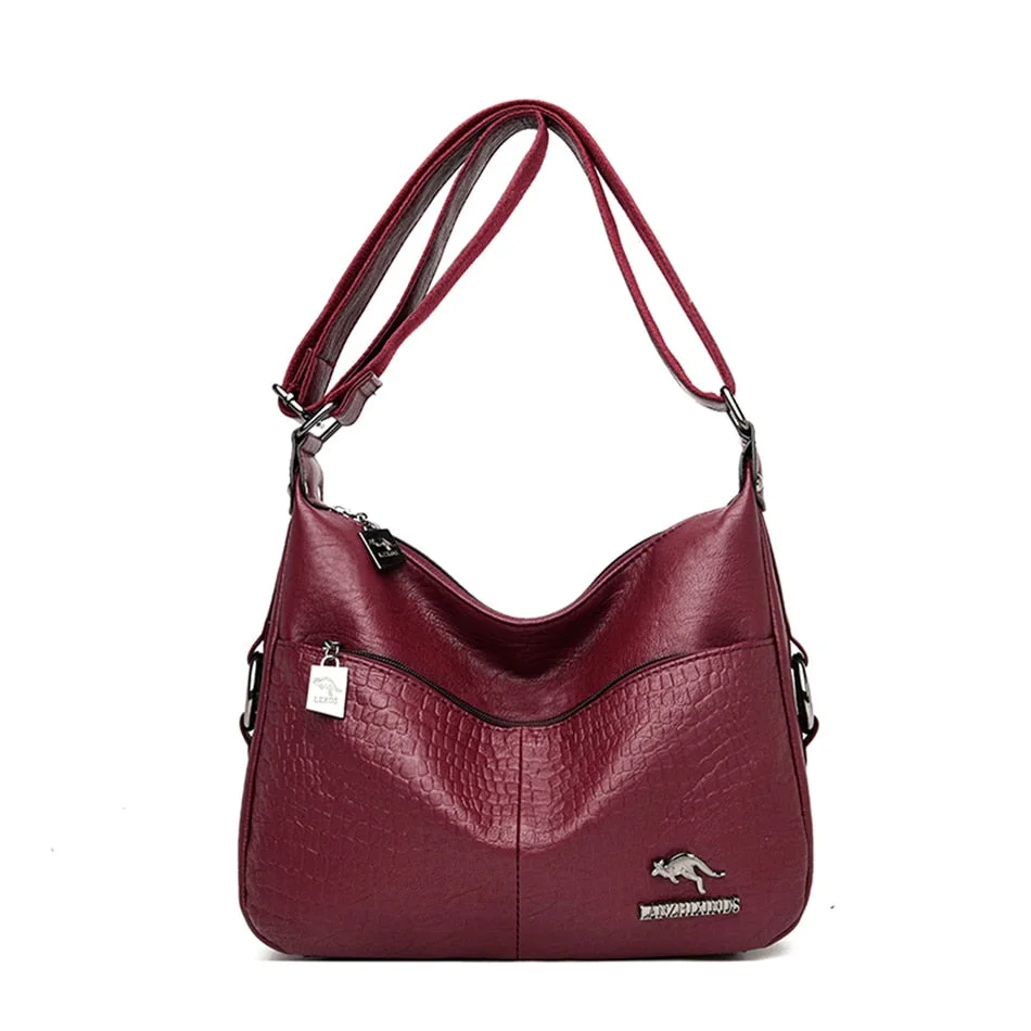 VANDERWAH High Quality Leather Luxury Handbags Women Bags Designer Woman Messenger Shoulder Crossbody Bags For Women 2021 Sac