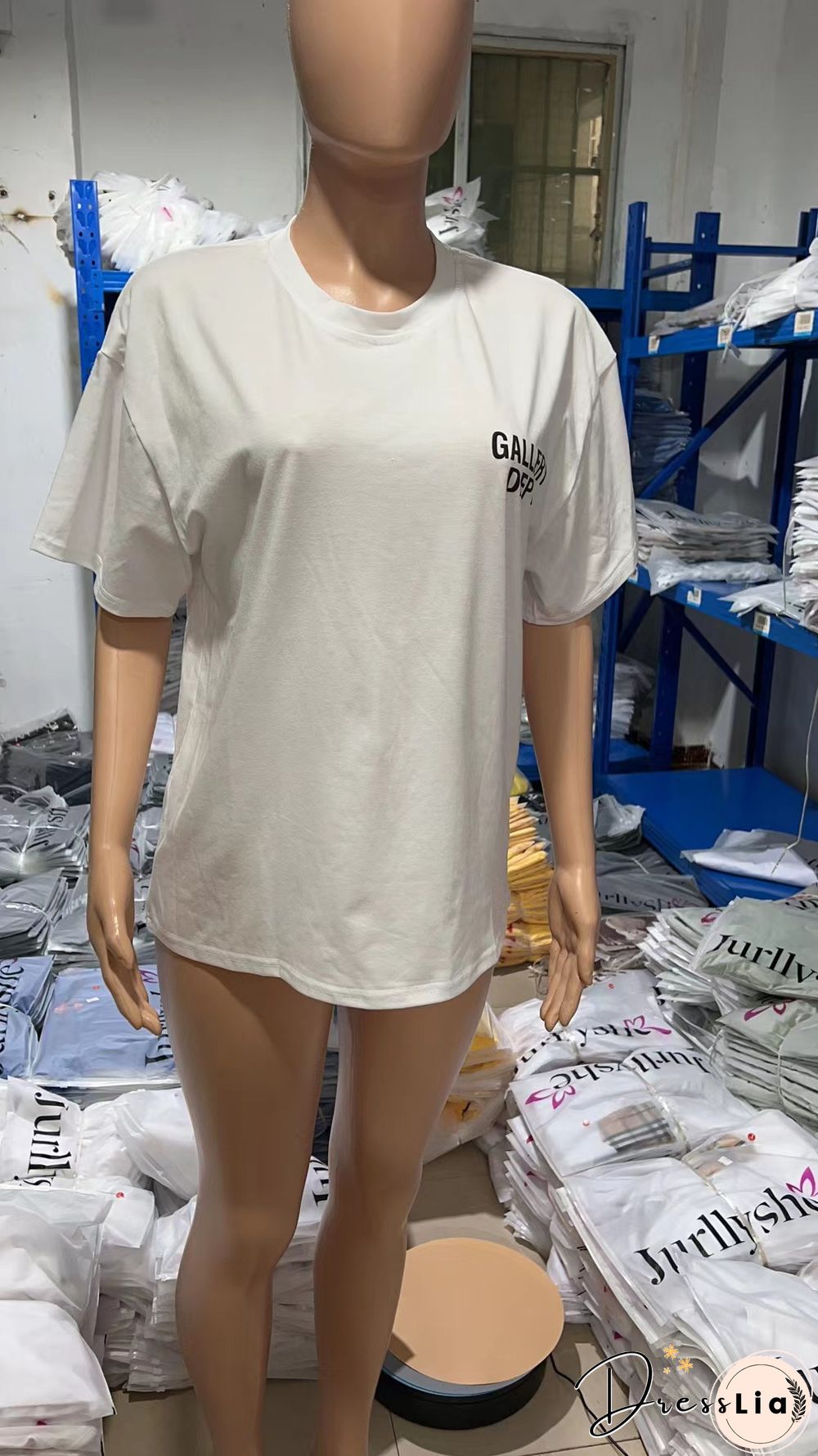 Street Loose Short Sleeve O Neck Pullover T-shirt