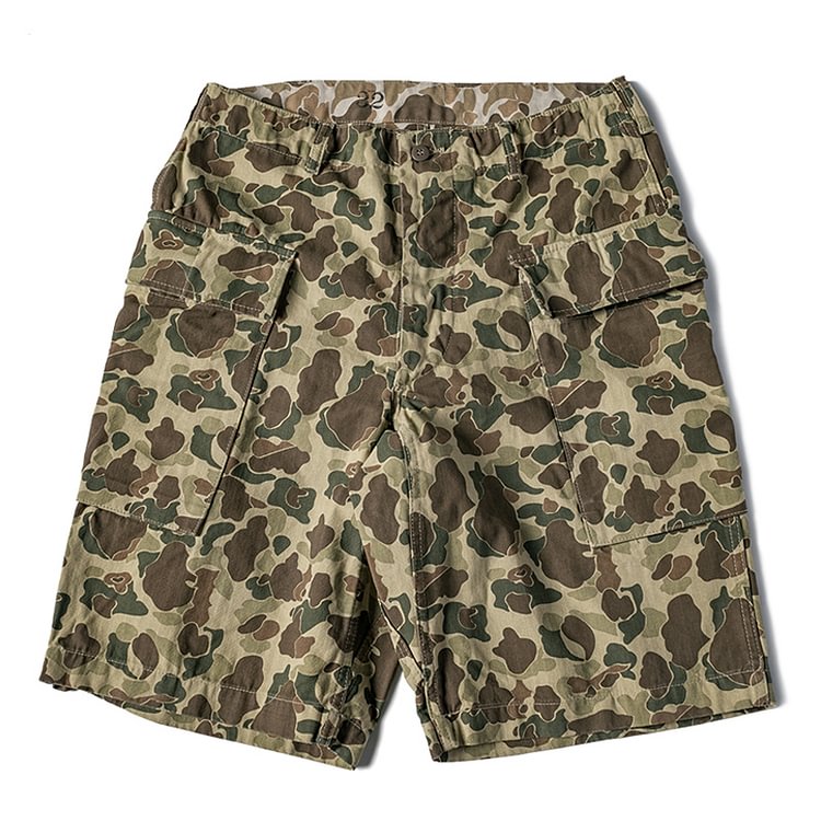 US Army M-43 Duck Hunter Camo Casual Loose HBT Shorts