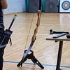 2 Sizes Archery Compound Bow Stand Lightweight Portable Rubber ABS Foldable Hunting Bow Holder Rack for Bowhunting Accessories