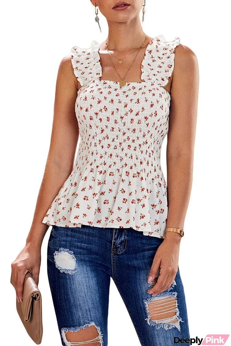 Floral Smock Tank