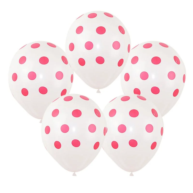 10Pcs/lot 12inch Multicolor Polka Dot Balloons Inflatable Latex Balloons for Wedding Birthday Party Baby Shower Decoration Cheap