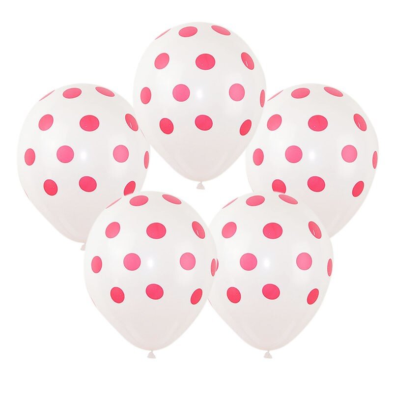 10Pcs/lot 12inch Multicolor Polka Dot Balloons Inflatable Latex Balloons for Wedding Birthday Party Baby Shower Decoration Cheap
