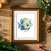 12pcs Marine Animals 5D DIY Square Drill Diamond Painting Kits for Adults Beginners Home Decor Diamonds Paintings Gem Art 5.91x7.09in