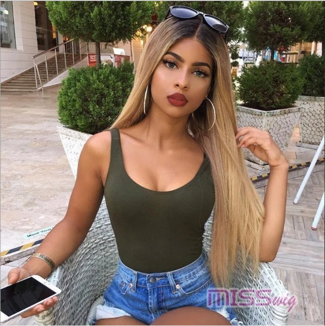 ELCNEPAL® | 2021 New Lace Front Straight Wig High-Density Hair Brown ELCNEPAL