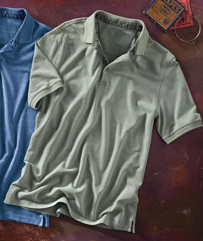 Men's casual short-sleeved polo shirt