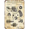 Revolver Patent Drawing - Vintage Metal Signs(12*16Inch)