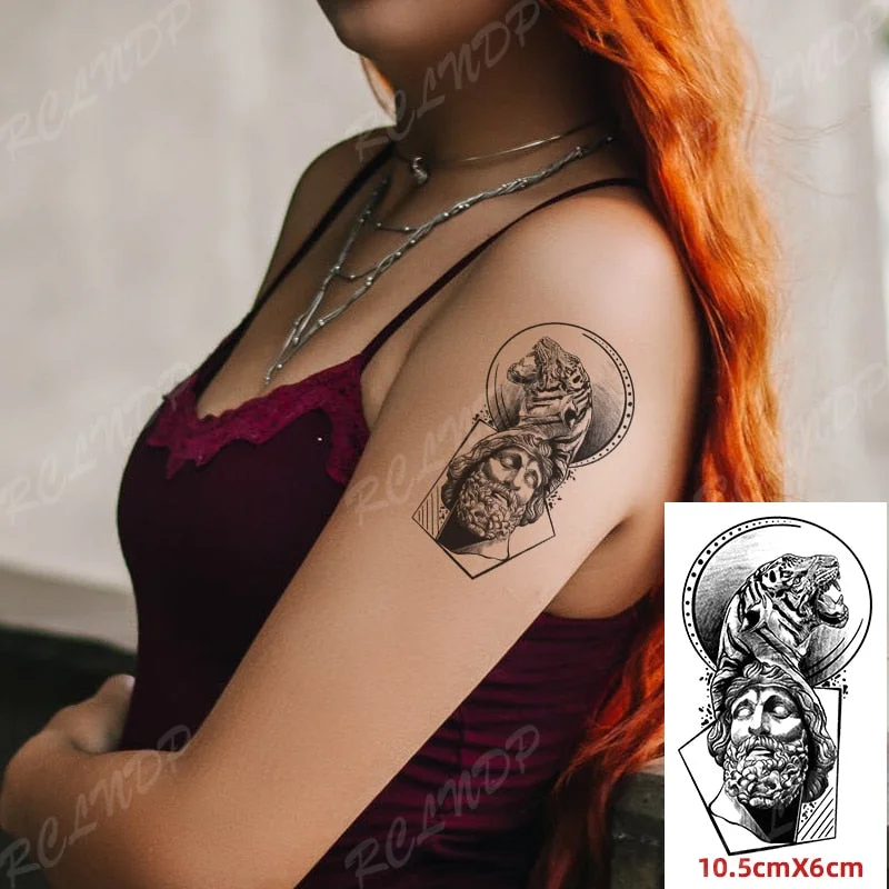 Waterproof Temporary Tattoo Sticker Shark Big Fish Anchor Sea Animal Body Art Flash Tatto Fake Tatoo for Women Men