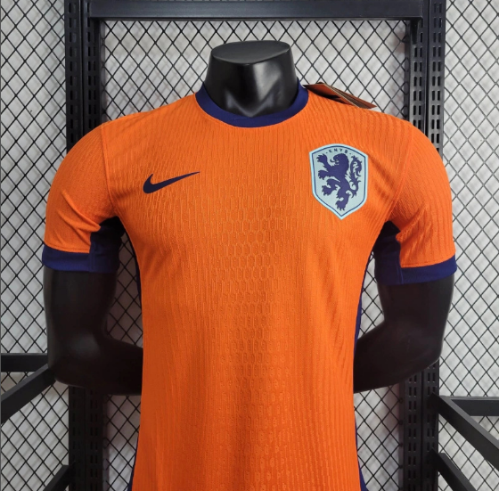 2024 Netherlands Home Player Version Men's Football T-Shirt Thai Quality