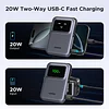 Q Pai Robot Magnetic Wireless Stand Power Bank Qi 7.5W Wireless Power Bank PD 20W USB C Battery Pack With Foldable Stand And TFT Display