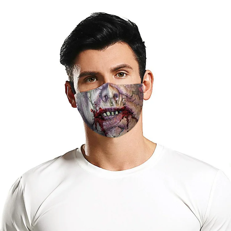 3D Halloween Horror Style Face Mask（2020）