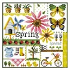 (Season) (Stamped/Counted ) Four Seasons - 14CT Cross Stitch 27*26cm/10.63*10.24in(Brand)