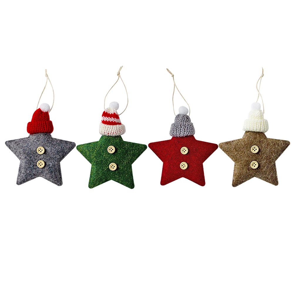 

Christmas Tree Five-Pointed Star Doll Hanging Pendants Handmade Ornaments, 501 Original